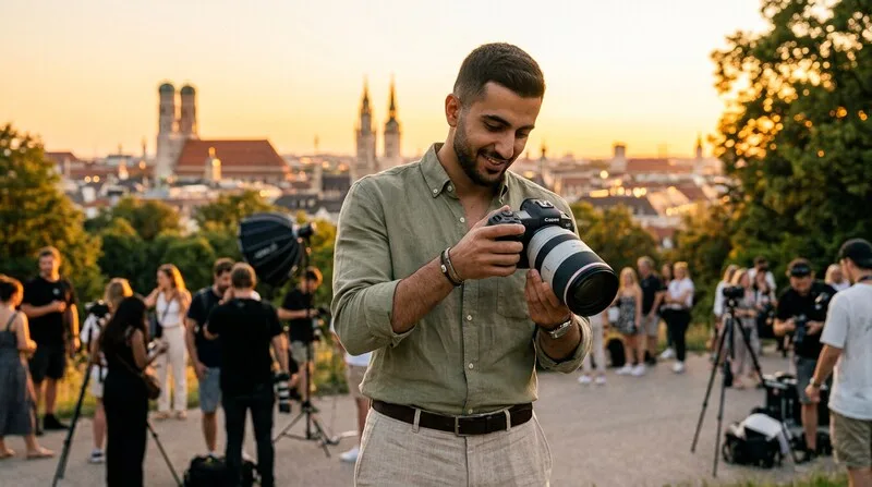 Influencer marketing outdoor photo shooting brand deal