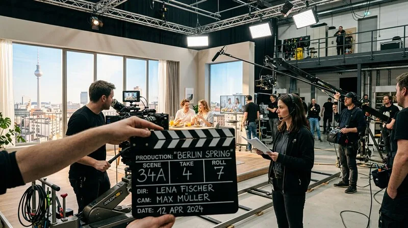 Tv Spot Produktion Berlin Spring Klappe Studio Fernsehturm Crew